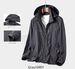 Men's Streetwear Hooded Jacket - Lightweight Nylon Zip-Up Coat With Stand Collar For Casual & Urban Style (Army Green/Black/Khaki/Navy/Gray)_viptrois.com