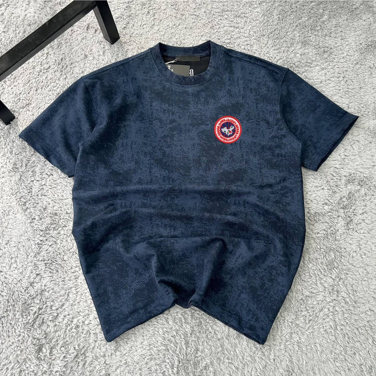 Men's Summer Short-Sleeved T-Shirt Breathable Cotton Blend Round Neck Vintage High Street Style Solid Color Five-Point Sleeve Shirt_viptrois.com