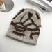 Apparel Accessories Winter Knitted Wool Hat Women's Knit Beanie Hat Winter Warm Wool Slouchy Cap For Big Head Fashion Soft Stretchy Cold Weather Hat_viptrois.com