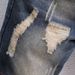 New Summer Distressed Patchwork Denim Shorts For Men, Straight-Leg Rolled Hem Five-Point Trendy Style_viptrois.com