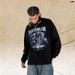 American Street Style Round Neck Long Sleeve Horse Year Print T-Shirt Men And Women Couples Casual Top_viptrois.com