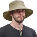 Sun For Men And Women - Outdoor Summer Hiking UV Protection Bucket Cap With Chin Strap Fishing Safari Foldable Mesh Wide_viptrois.com