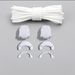 Shoe Accessories Lazy Free Shoelaces White Round Sports Shoes Hiking Shoelaces Shoelace Buckle Shoe Accessories_viptrois.com