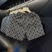 Trendy All Over Houndstooth Print Shorts Casual Straight Leg Five Point Pants Loose Fashionable Beachwear For Men And Women_viptrois.com