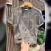 Summer Three-dimensional Letter Men 2025 New Round Neck Slim Fit Minimalist Half Base Shirt For Youth Versatile Short_viptrois.com