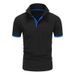 2025 New Summer Men's Fashion Lapel Short Sleeve Polo Shirt_viptrois.com