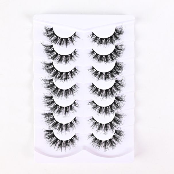 Beauty & Health 7 Pairs Of Eyelashes Whole Cluster Natural Thick Fox False Eyelashes Self-grafting 5d Fried Hair_viptrois.com