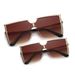Matching Mother & Daughter Sunglasses – UV400 Metal Half-Frame, Stylish & Protective_viptrois.com
