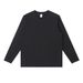 270g Small Neckline Design Long Sleeve T-Shirt Men, Spring And Autumn Loose Fit Pure Cotton Inner Wear Top, Solid Color_viptrois.com