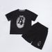 Kid's Clothing 2024 new summer children's short-sleeved shorts suits for boys with letter printing casual sports round neck two-piece suit_viptrois.com