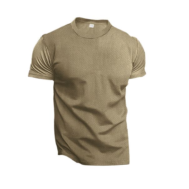 Men's Quick-Dry Summer T-Shirt – Lightweight, Breathable & Sheer Yarn Fabric For Sports & Casual Wear (White/Navy/Black/Khaki/Green)_viptrois.com