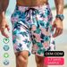 Men's Clothing New Beach Pants Men Quick Drying Loose Slightly Elastic Cartoon Large Size Surfing Pants Hawaiian Beach Swimming Trunks Shorts_viptrois.com