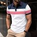 Men's New Digital Printing Lapel Button Business All Match Polo Shirt_viptrois.com