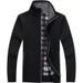 Men's Fleece Zip-Up Sweater Jacket - Thickened Warm Pullover With Stand Collar, Casual & Stylish (Multiple Colors & Sizes)_viptrois.com