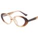 Women's Eyewear Frames Oval Fashion Flat Mirror TR90 Core Frame Ladies Sunglasses Anti Blue Light Personality Glasses_viptrois.com