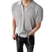 Men's Clothing Retro Old Money Style Striped Texture Lapel Short Sleeved Men's Summer Knitted Polo Shirt Slim Shoulder T Shirt Top_viptrois.com