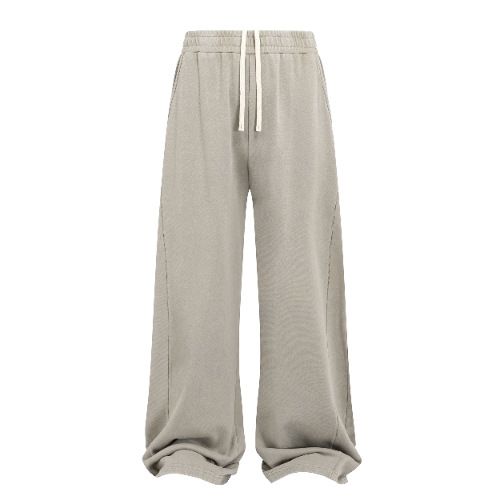 Men's Clothing Heavyweight Men's Trousers Fried Snowflake Splicing Frayed Edge Washed And Distressed Men's Trousers_viptrois.com