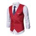 Men's Clothing New Men's Suit Vest Youth Fashion Business Casual Men's Slim Korean Vest Vest_viptrois.com