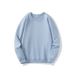 Pure Cotton Crew Neck Sweatshirt Does Not Deform, Long Staple Cotton Terry Drops Shoulders, Vintage Jacket With Loose Long Sleeves As A Base_viptrois.com