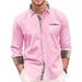 Men's Clothing Foreign Trade Independent Station European And American Plaid Shirt Spring And Autumn Men's Casual Vacation Pocket Patch Tops_viptrois.com