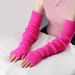 Unisex Warm woolen gloves acrylic long finger sleeves open finger fashion extended knitted sleeves_viptrois.com