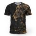 Men's Clothing Boutique Men's Hip Hop Street Fashion T Shirt 3d Lion Pure Cotton Direct Injection Short Sleeved Round Neck Comfortable Sweatshirt_viptrois.com
