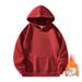 High Street Heavy Solid Color Sweater Men's And Women's Autumn And Winter Design Sense Niche Fleece Thickened Hooded Jacket_viptrois.com