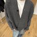 Unisex Oversized Cardigan Sweater – Relaxed V-Neck & Lightweight Layering (M-2XL)_viptrois.com