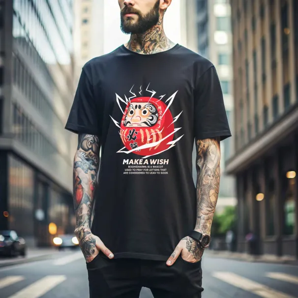 MENS WOMENS DARUMA T-Shirt Mens Womens Tees Top Short Sleeve Basic Tee Sport BesT Shirt Mens Womens Tees Top Top 446_viptrois.com