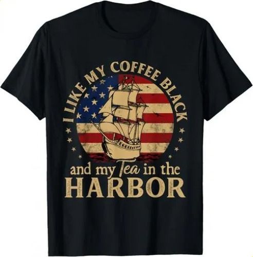 T-shirtt-shirti Like Coffee Black And My Tea In The Harbo_viptrois.com