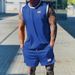 2024 Summer Cross-border New Casual Sports Basketball Suit Men's European And American Trend Sleeveless Top Men's_viptrois.com