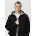 Nordmann Lazy Style Deer Fur Two-Piece Cardigan Hooded Sweater Men's Autumn Winter New Vintage Trendy Brand_viptrois.com