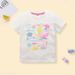 Mother & Kids Girls Summer New White Short Sleeved T Shirt Cartoon Animal Children's Short Sleeved Cute Fashion Small And Medium Children_viptrois.com