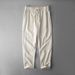 Men's Clothing Linen Cotton Casual Trousers Loose Linen Trousers Large Size Elastic Waist Straight Casual Pants_viptrois.com