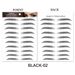 Eyebrow Stencils 6D Ecological Eyebrow Stickers 3D Eyebrow Tattoo Eyebrow Water Transfer Tattoo Stickers Waterproof Spot_viptrois.com