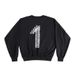 Kanye Shanghai Concert Peripheral Loose Shoulder No. 1 Printed Integrated Cut Crew Neck Sweater_viptrois.com