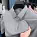 Men's Clothing Nylon Nylon Ice Silk Seamless Short Sleeved Polo Shirt Men's Summer Lapel Casual Elastic Non Iron T Shirt Men's Clothing Wholesale_viptrois.com