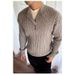 Autumn And Winter New Knitwear Literary Comfort Fried Dough Twists Sweater Slim And Versatile Warmth_viptrois.com