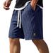 Men's Clothing Summer Men's Knitted Jacquard Shorts Style Casual Loose Fit Drawstring Trendy Versatile Sports Pants_viptrois.com