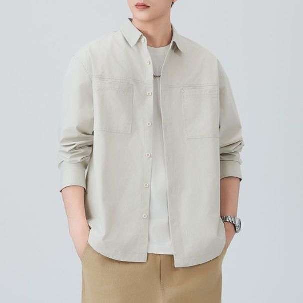Nordmann Danbaoni L 2025 New Autumn Casual American Style Loose Long Sleeve Men Multi-Pocket Workwear Shirt Jacket_viptrois.com
