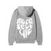 Unisex Gothic Streetwear Hoodie - Oversized Y2K Zip-Up Sweatshirt With Print, Fleece Lined, Casual Pullover For Men & Women_viptrois.com