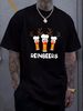 Reinbeers Funny Reindeer Beer Christmas Drinking Xmas Ladies' Crewneck T-Shirt Stretched Versatile Unisex Fashion Homme Stylish Graphic Summer_viptrois.com