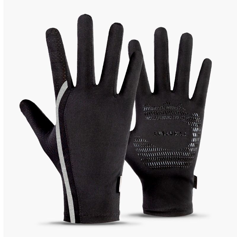 Summer men's sun protection gloves women's summer outdoor riding sports fishing anti-ultraviolet men's non-slip breathable quick-drying_viptrois.com