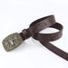 Western Cowboy Bull Head Large Buckle Youth Men And Women Punk PU Leather Casual Versatile Belt_viptrois.com