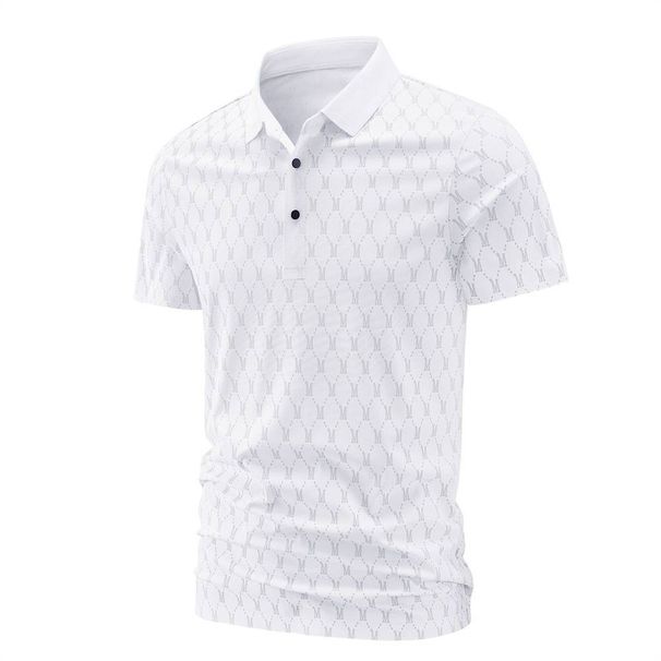 2025 Summer Men's Clothing Retro Contrast Color Digital Printing Round Neck Men's European And American Printed Polo Shirt M-5XL_viptrois.com