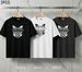 3 Pack Men's Oversized T-Shirts, 100% Cotton Crew Neck Casual Tees, Relaxed Fit Minimal Tribal Symbol Print Design, Black White Grey_viptrois.com