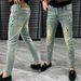 Men's Light Colored Painted Style European Jeans High Quality Stylish Versatile Comfortable Simple Fashionable Trendy Long Pants_viptrois.com
