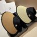 WANG King's New Foldable Knitted Fine Grass Hollow Top Summer Outdoor, Black Rubber UV Resistant Sun Hat For Women_viptrois.com