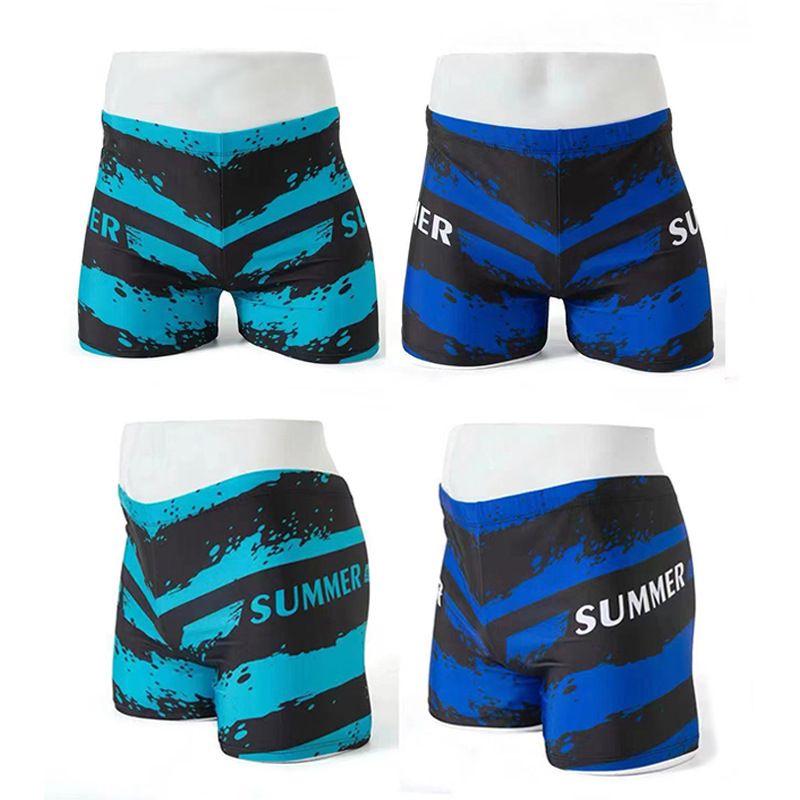 Men's Clothing Anti Embarrassment Fashion Printing Comfortable Swimming Trunks New Adult Hot Spring Vacation_viptrois.com