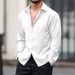 Men’s Clothing Non Iron Men's Long Sleeved Shirt Mercerized Vertical Sense Size Men's Clothing Lining_viptrois.com
